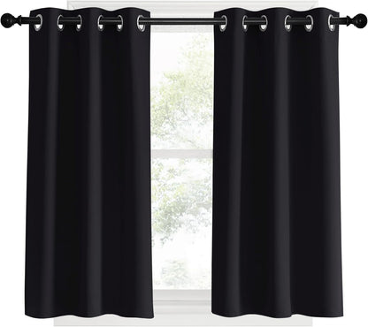 NICETOWN Blackout Curtains 2 Panels for Bedroom- Thermal Insulated Grommet Blackout Curtains 63 Inches Long for Living Room/Kitchen Rideaux occultants (2 Panels, W42 x L63 -Inch,Grey)