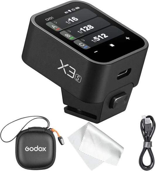 Godox X3S X3 S X3-S TTL Wireless Flash Trigger for Sony Camera, OLED Touchscreen Flash Transmitter,Built-in Lithium Battery Support Quick Charge(Godox Xpro-S/XProII-S Upgrade Version)