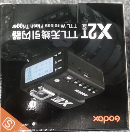 Godox X2T-S TTL Wireless Flash Trigger for Sony, 1/8000s HSS, Bluetooth Connection Supports iOS/Android App Controller, TCM Function, 5 Separate Group Buttons, New Hotshoe Locking, New AF Assist Light
