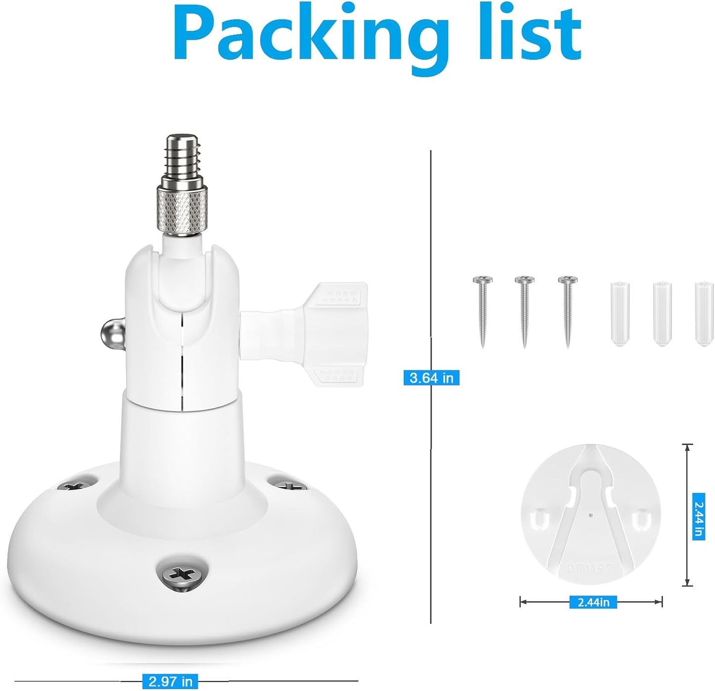 Adjustable Wall Mount for Eufy Indoor Cam S350 (1 Pack)