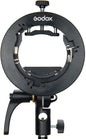 Godox S2 Flash S-Type Bracket with Bowens Mount for Godox V1 AD200Pro etc Round Head Flash Series and AD400Pro AD200 V860II TT685 TT600 TT350 Series Speedlite,Direction-Adjustable Handle…