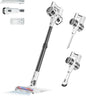 4‑in‑1 Multi‑Purpose Cordless Vacuum Cleaner, 80,000PRM Strong Suction, 2 Suction Settings, Up to 40 Mins Working Time, Washable Detachable Components (Linen White)