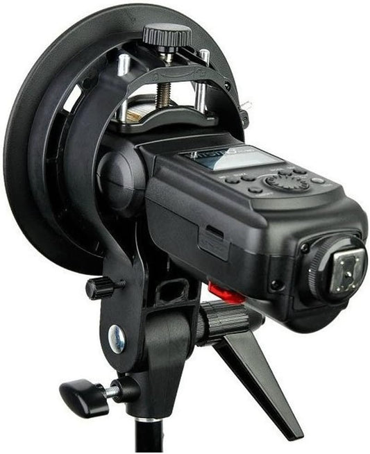 Godox S-Type Bracket Bowens S Mount Holder for Speedlite Flash Snoot Softbox Honeycomb - PuriLite