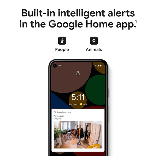 Google Nest Security Cam (Wired) - 2nd Generation - Snow - PuriLite