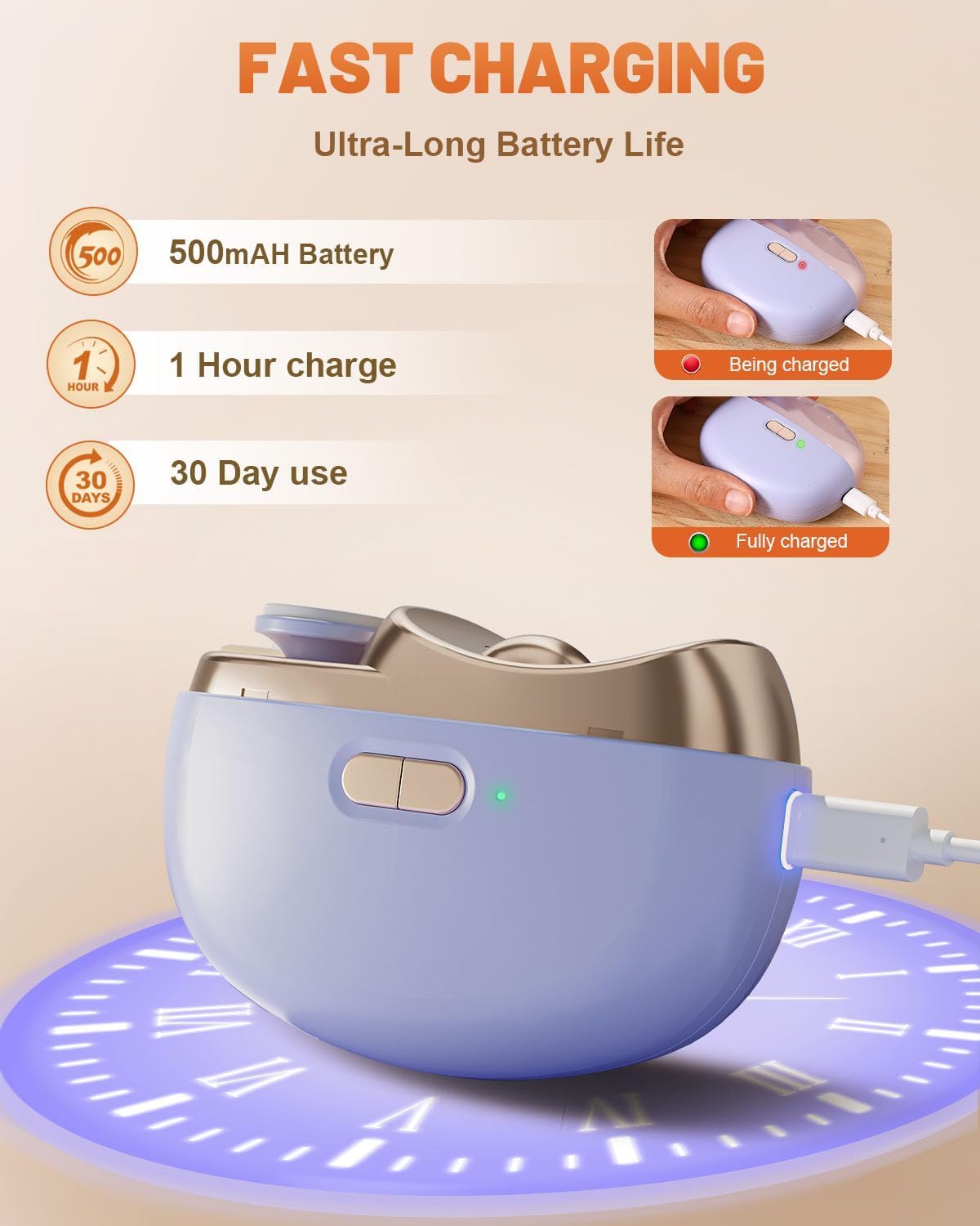 3-in-1 Upgrade Electric Nail Clippers for Seniors, Automatic Electric Polishing Nail Clippers with Collector, Excellent Electric Nail Trimmer Gift for Your Loves