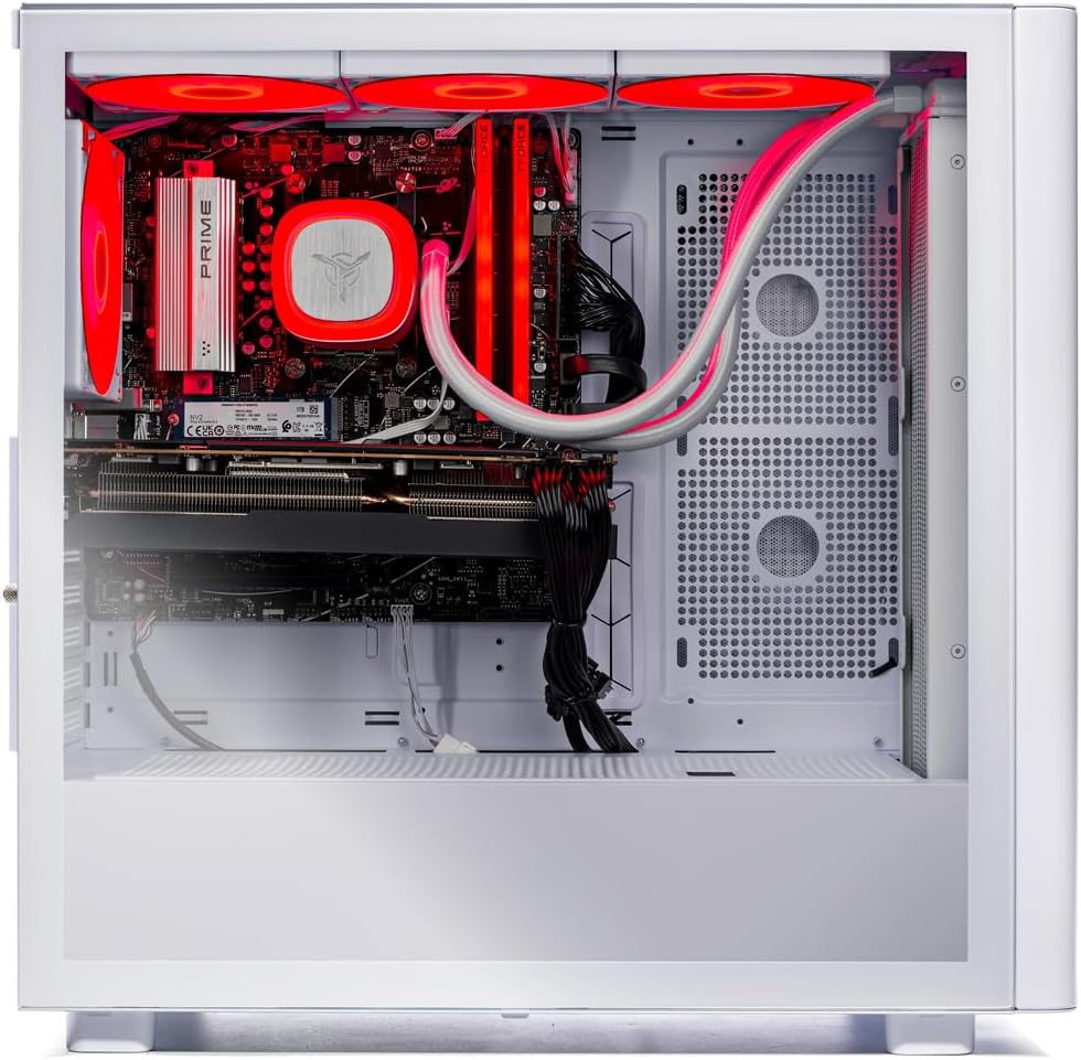 Skytech Nebula Gaming PC Desktop, Intel i5 14400F 2.5 GHz (4.7GHz Turbo), NVIDIA RTX 5060 8GB, 1TB NVMe SSD, 16GB DDR5 RAM 6000, 650W Gold PSU, Wi-Fi, Win 11