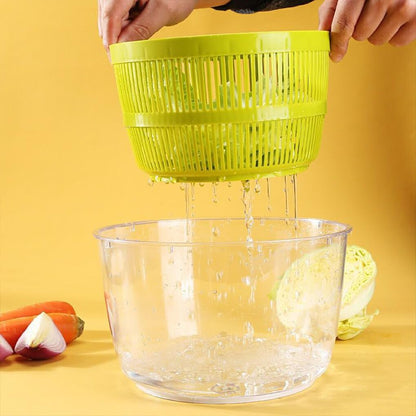 ciopswslk Stainless Steel Bowl Salad Non-Slip Base for Stable Salad Mixing Stainless Steel Salad Spinners Lettuce Spinners, Stainless Steel