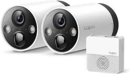 TP-Link Tapo Solar-Powered Security Camera Kit, 2K Wireless Battery Camera w/Solar Panel Base, Smart Person Detection, SD/Cloud Storage, Spotlight Color Night Vision, No Hub Needed (Tapo C410 KIT)