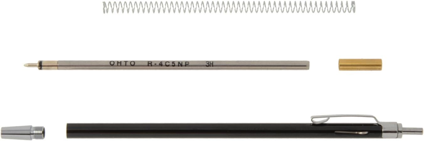 Auto NBP-505MN-BK Ballpoint Pen, Oil-based, Black