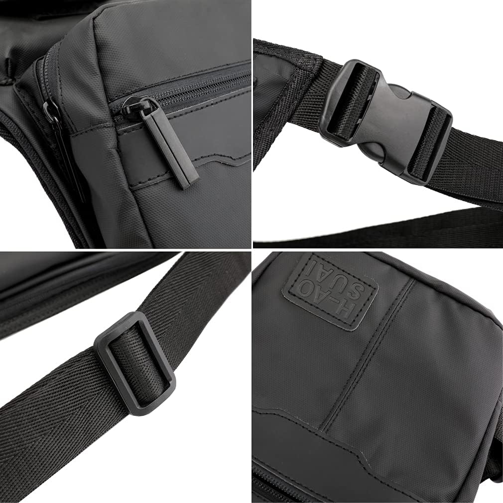Motorcycle Drop Leg Bag Nylon Waist Pack for Men Women Travel Hiking Tactical Cycling Bike Ride Riding Crossbody Shoulder Fanny Pouch