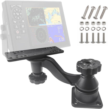 Beigaoxu Cross arm Fish Finder Mount HB01, Used to Fix Fish Finder and Chart Plotters, Compatible with More Marine Electronic Devices Such as Garmin, Lowrance, Etc