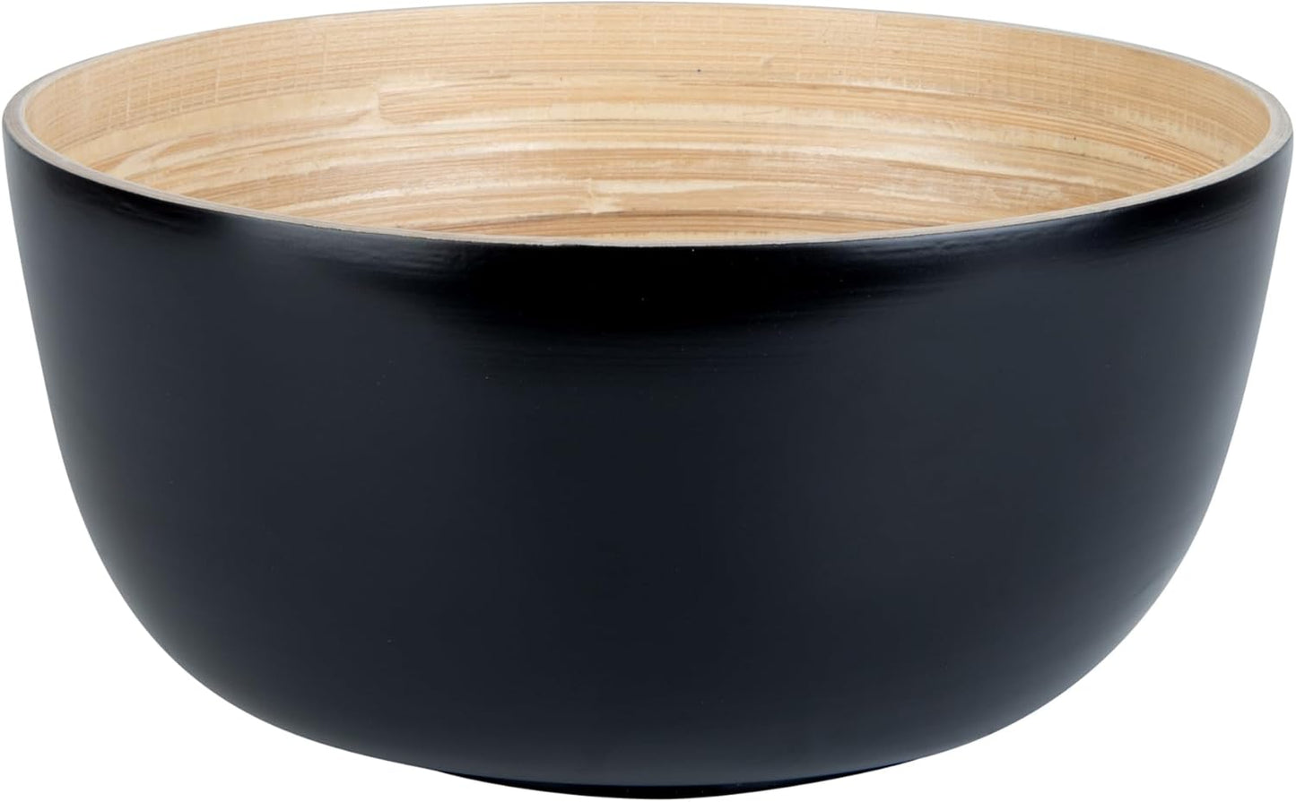 Restaurantware-Bambuddha 51 Ounce Extra Large Salad Bowl, 1 Heavy-Duty Round Salad Bowl - Sustainable, Reusable, Blue Bamboo Serving Dish, for Serving Salads, Fruits, and Appetizers