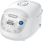 Panasonic SRZC123L Rice Cooker, 6-Cup Uncooked/12-Cup Cooked, Fuzzy Logic Microcomputer, Thick Non-Stick Aluminum Pan, Detachable Inner Lid, 10 Programs, Auto Keep Warm, Keep Warm, White