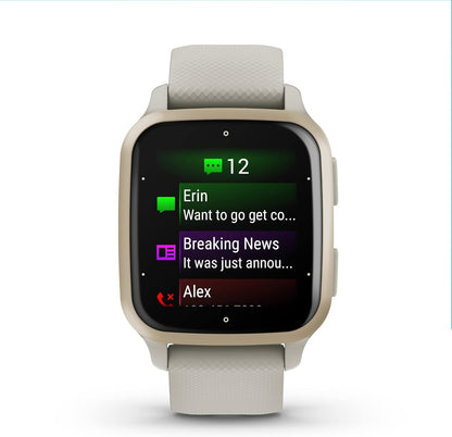 Garmin Venu® Sq 2 GPS Smartwatch, All-Day Health Monitoring, Long-Lasting Battery Life, AMOLED Display, Slate and Shadow Gray