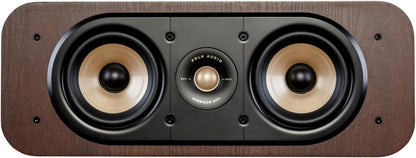 Polk Signature Elite ES35 Slim Center Channel Speaker - Hi-Res Audio Certified, Dolby Atmos & DTS:X Compatible, 1" Tweeter & (6) 3" Woofers, Dual Power Port for Effortless Bass, Stunning Black