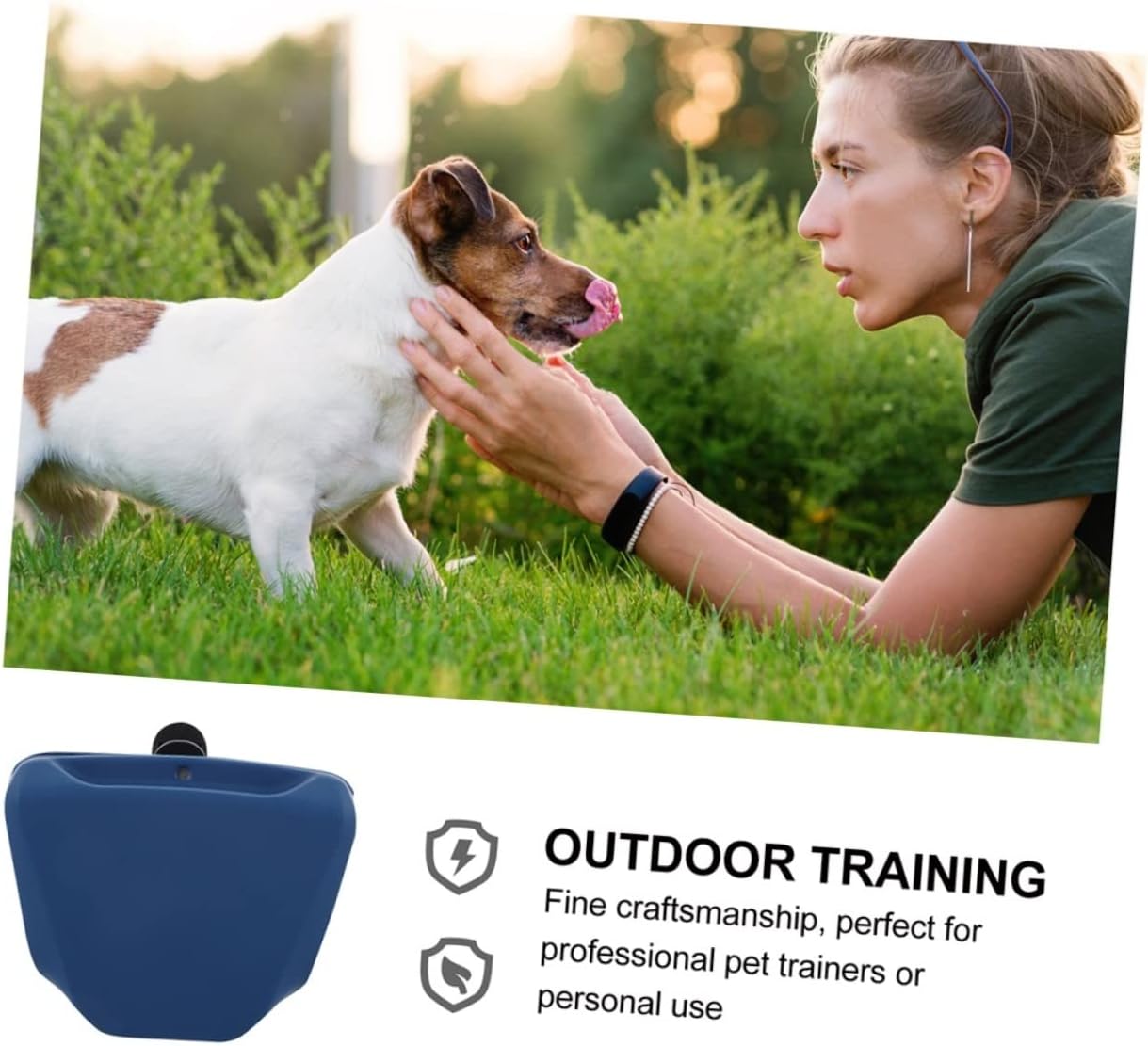 VOSAREA 2pcs Silicone Dog Treat Container Training Pouch Pet Supplies for Puppies