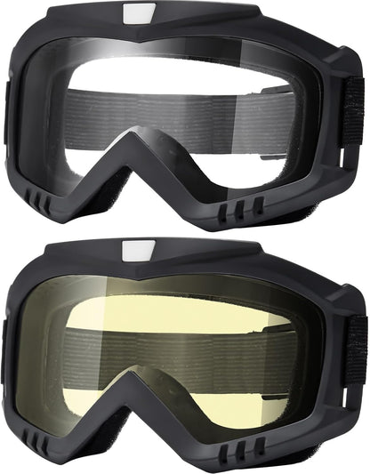 KINGBIKE Motorcycle Goggles 3&2 Pack Off Road Dirt Bike Motocross Goggles Windproof MTB Cycling Goggle for Adults Men Women