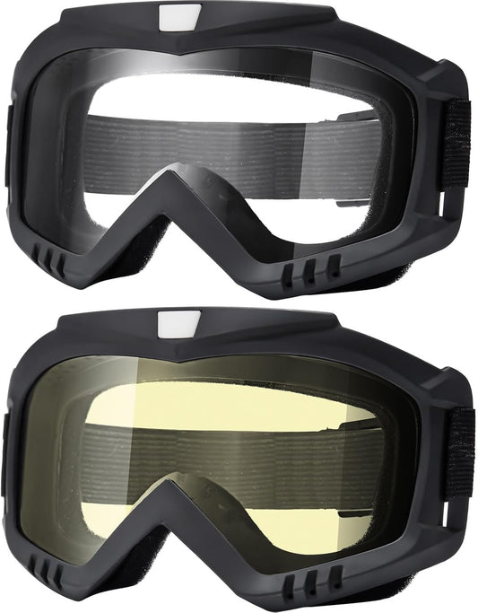 KINGBIKE Motorcycle Goggles 3&2 Pack Off Road Dirt Bike Motocross Goggles Windproof MTB Cycling Goggle for Adults Men Women