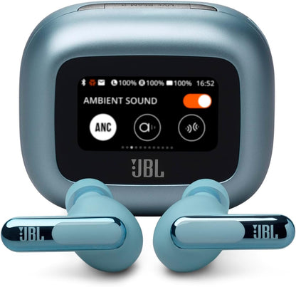 JBL Live Beam 3 - True Wireless Noise-Cancelling Closed-Stick Earbuds, 48Hrs Total Playback, Wireless Charging, 6 Mics for Perfect Calls, Multi-Point Connection, IP55 Waterproof and dustproof
