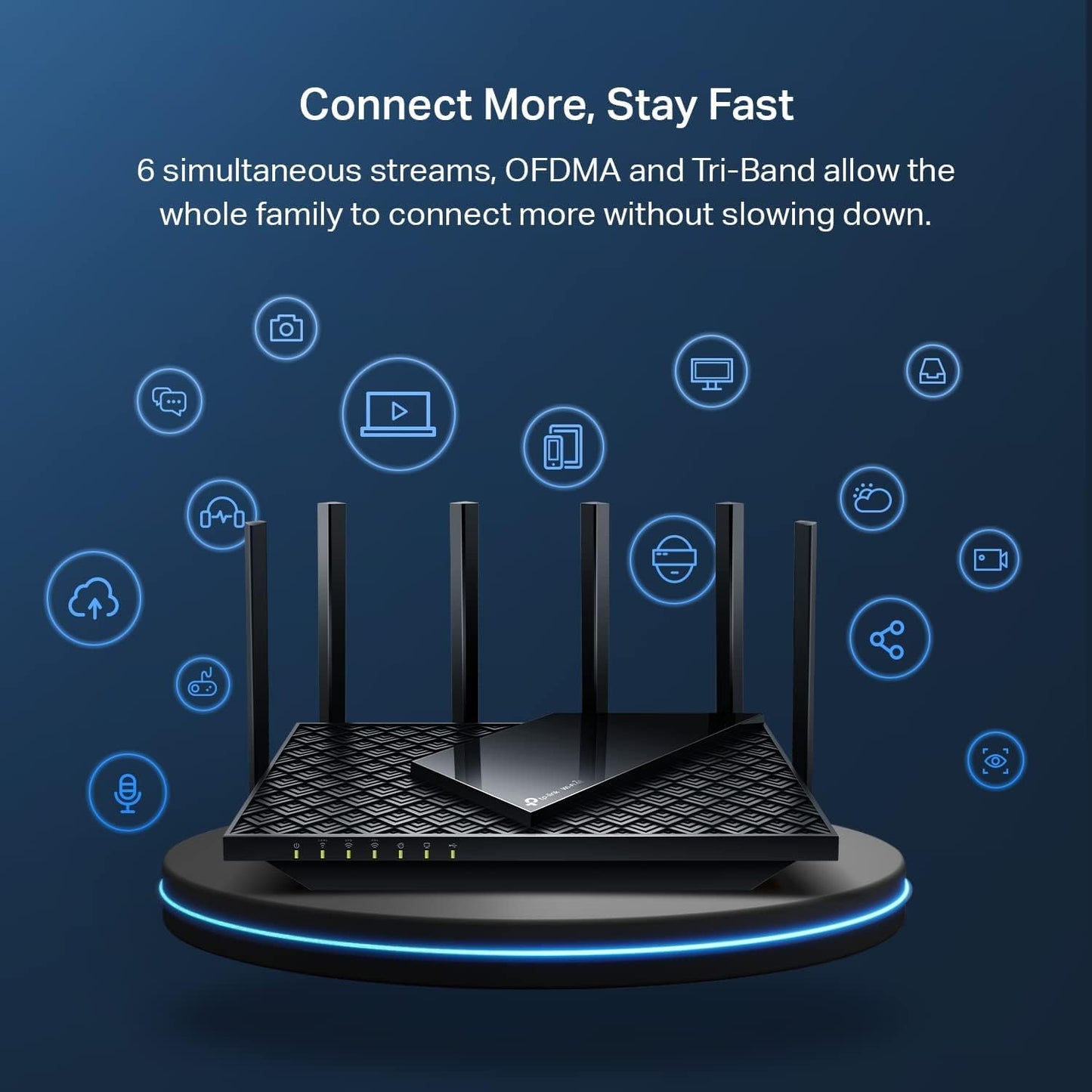 TP-Link Dual-Band BE3600 Wi-Fi 7 Router (Archer BE230) - 4-Stream 3.6 Gbps, 2×2.5G + 3×1G Ports, USB 3.0, 2.0 GHz Quad Core, 6 Antennas, VPN Clients & Server, EasyMesh, HomeShield, MLO, Private IOT