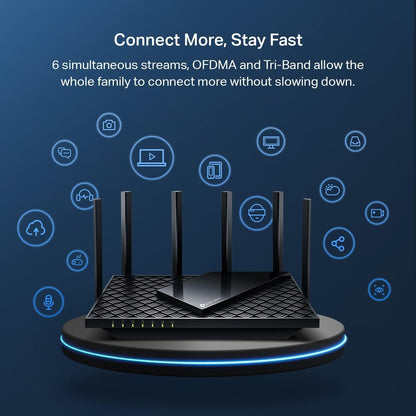 TP-Link Dual-Band BE3600 Wi-Fi 7 Router (Archer BE230) - 4-Stream 3.6 Gbps, 2×2.5G + 3×1G Ports, USB 3.0, 2.0 GHz Quad Core, 6 Antennas, VPN Clients & Server, EasyMesh, HomeShield, MLO, Private IOT