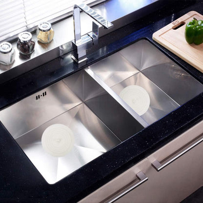 V-TOP Tub Stopper 2 Pack, 6 inches Large Silicone Drain Plug Hair Stopper Flat Suction Cover for Kitchen Bathroom Accessories and Laundry