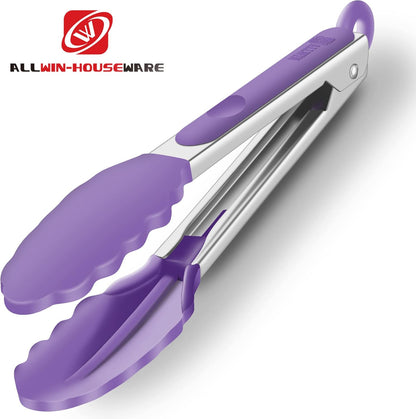 Purilite Select Silicone &amp; Stainless Steel Kitchen Tongs