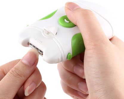 Battery Nail File,Electric Nail Clipper,Professional Safe Electric Nail Trimmer Dual use Nails Trim File Clipper Manicuring Tools