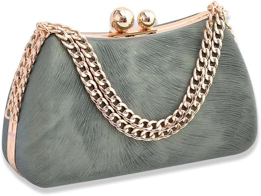 CORIOS Evening Bag for Women Marble Clutch Bag Bridal Wedding Purse Elegant Handbag Unique Crossbody Bag Shoulder Bag - PuriLite