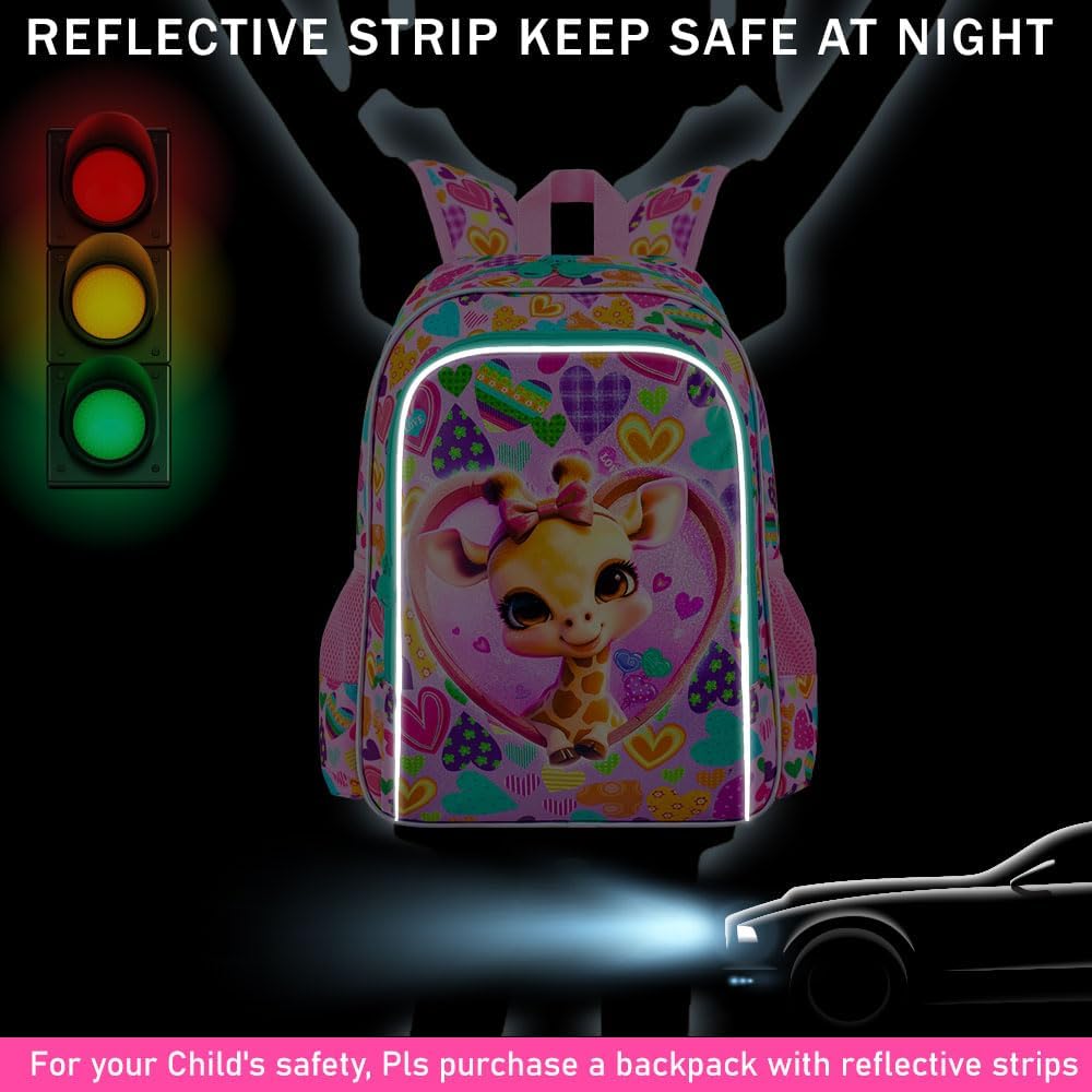 3pcs Backpack for Boys and Girls, 16” Kids Kindergarten Bookbag with Lunch Box, Cute Elementary Backpacks for Boy Girl