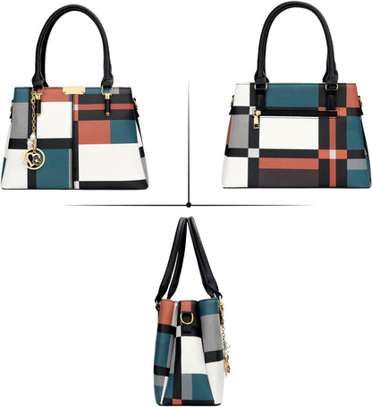 KKXIU Trendy Tote Bag for Women Lightweight Oxford Big Capacity Shoulder Purses and Handbags
