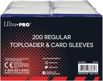 3" x 4" Regular Toploaders & Card Sleeves (200 Count Retail Pack)