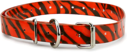 Orange Heavy-Duty 3/4" Waterproof and Odor Proof TPU Replacement Dog Collar Strap for Bark, Shock, Training and Electric Dog Fence Receiver Collars