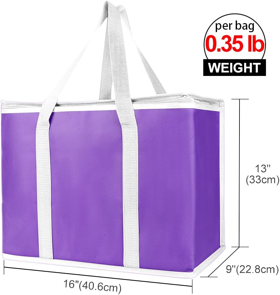 Purilite Select™ Insulated Food Delivery Bag – Extra Large Thermal Carrier for Hot &amp; Cold Food Transport