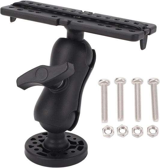 ZAWELIYO Fish Finder Mount Holder Rack 360 Degree Rotatable Height Adjustable Shock for Kayaks Canoes Accessories - PuriLite