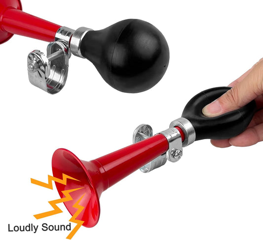 EZYoutdoor Aluminum Alloy Bike Horn Bicycle Horns,Metal Bicycle Horns for Kids,Cycling Air Horn,Retro Bike Horns for Kids Bikes - PuriLite