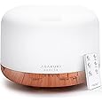 Multifunctional Essential Oil Diffuser - 500ML Aromatherapy Diffuser with Remote Control Two Mist Modes Humidifier Eight LED Lights Auto Shut-Off Safety Switch for Home Bedroom Office