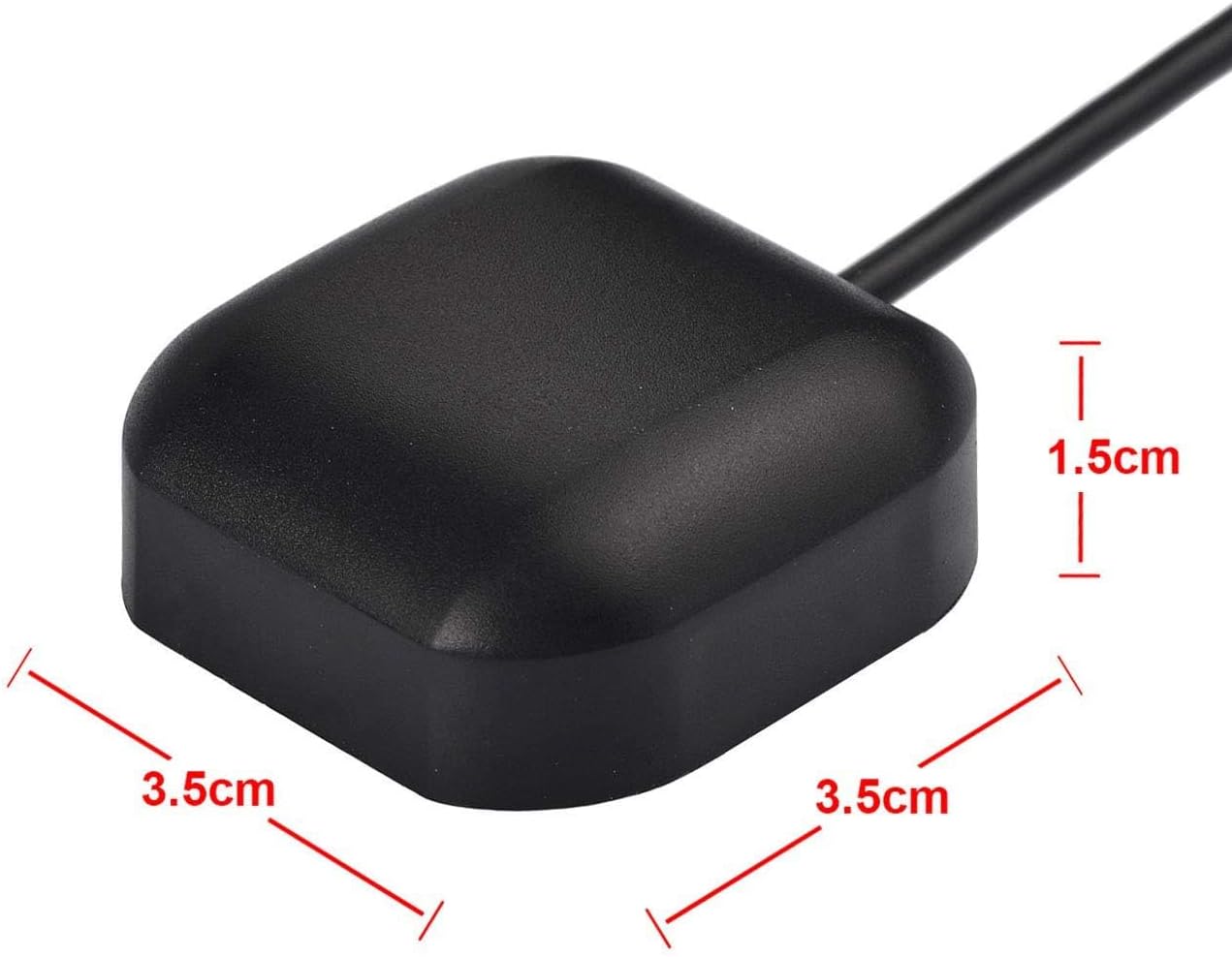 Bingfu Vehicle GPS Navigation Antenna Active GPS Antenna with Fakra C Right Angle Connector Compatible with Car Truck GPS Navigation Receiver System Factory DVD Stereo Head Unit