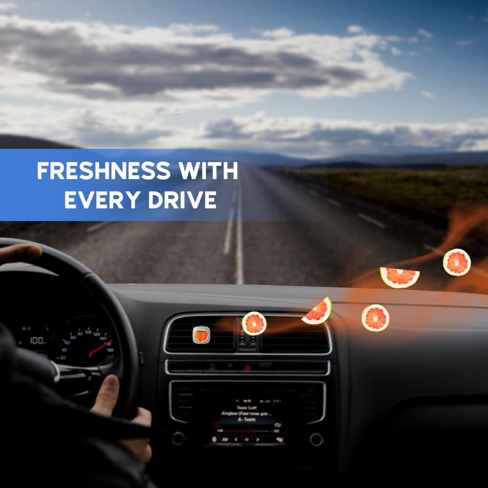 Air Jungles New Car Scent Car Air Freshener Clip, 6 Car Freshener Vent Clips, 4ml Each, Long Lasting Air Freshener for Car, Up to 180 Days Car Refresher Odor Eliminator