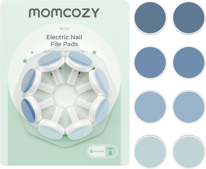 Momcozy Baby Nail Trimmer Replacement Pads, Electric Nail Trimmer Grinding Pads for Momcozy Electric Nail Trimmer Use Only, 8 Counts Replacement Pads, Pink