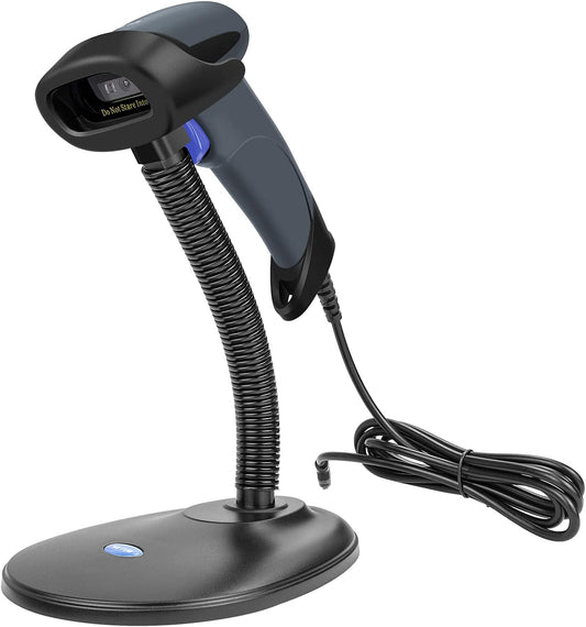NETUM Wired QR Code Scanner, USB 1D 2D Handheld Barcode Scanner Compatible for Laptops, Computers, Cashier POS System (2D-M5S)