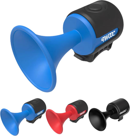 Electric Bicycle Horn with USB Port, Red and Black, Portable Bike Accessory