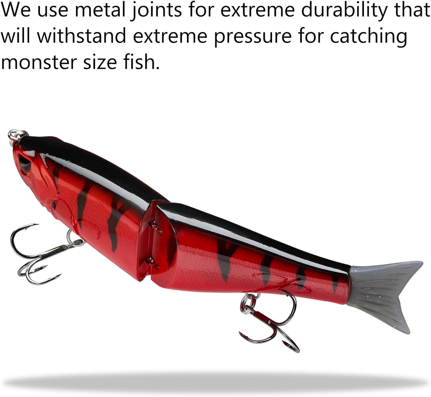 Bassdash SwimShad Glide Baits Jointed Swimbait Bass Pike Salmon Trout Muskie Fishing Lure