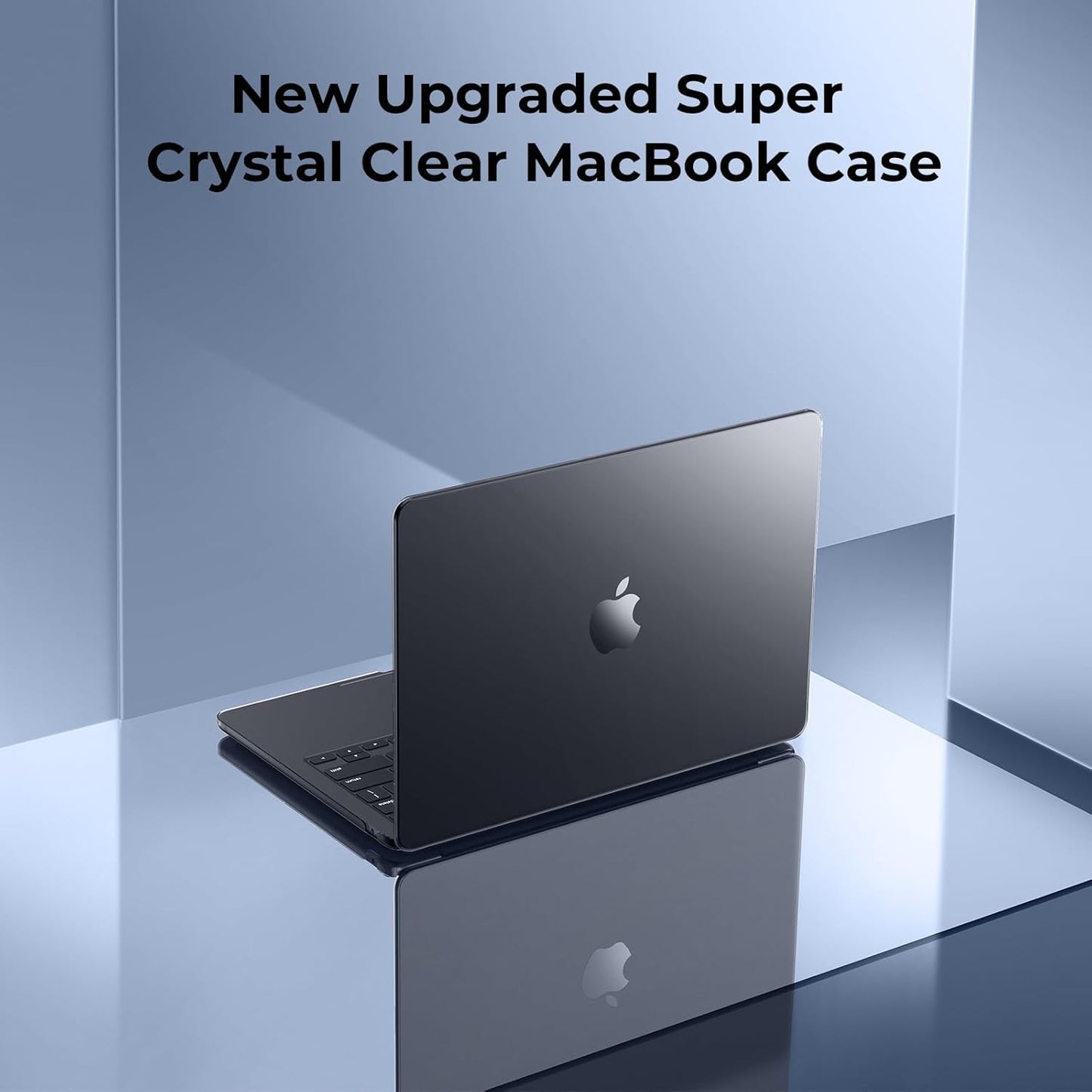 EooCoo Case Compatible with MacBook Air 13 inch M4 M3 M2 2025-2022 A3240 A3113 A2681, 13.6" Hard Case Cover & TPU Keyboard Skin & Screen Protector for Laptop Air 13.6 inch - Crystal Clear