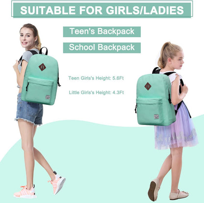 School Backpack for Kids, VASCHY Lightweight Water Resistant Casual Schoolbag Daypack for Men Women Teen Boys Girl Bookbag