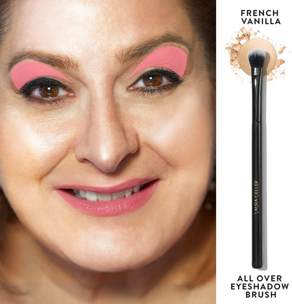 LAURA GELLER NEW YORK Dual-Ended Blush + Bronzer Brush - Blush Bronzer Contour Face Makeup Brush