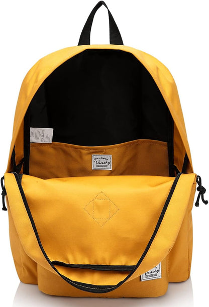 School Backpack for Kids, VASCHY Lightweight Water Resistant Casual Schoolbag Daypack for Men Women Teen Boys Girl Bookbag