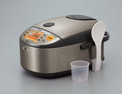 ZOJI Zojirushi NP-HCC10XH Induction Heating System Rice Cooker and Warmer, 1 L (Up to 5.5 cups), Stainless Dark Gray