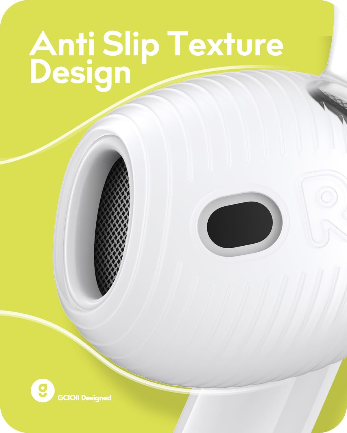 Gcioii 3 Pairs Ear Hooks Covers for AirPods Pro 2 [Added Storage Pouch] Anti-Slip Accessories Compatible with Apple AirPods Pro 2nd Generation (White)