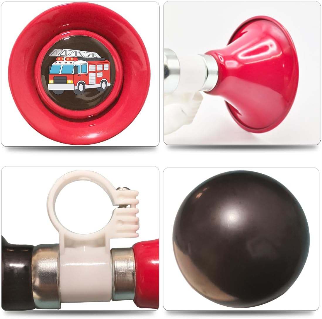 YeloYolker Kids Bike Horn, Cute Bicycle Handlebar Air Horn for Boys, Toddlers Universal Bike Accessories for Tricycle, Balance Bike, Scooter